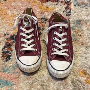 Converse Maroon Low-Top Sneakers